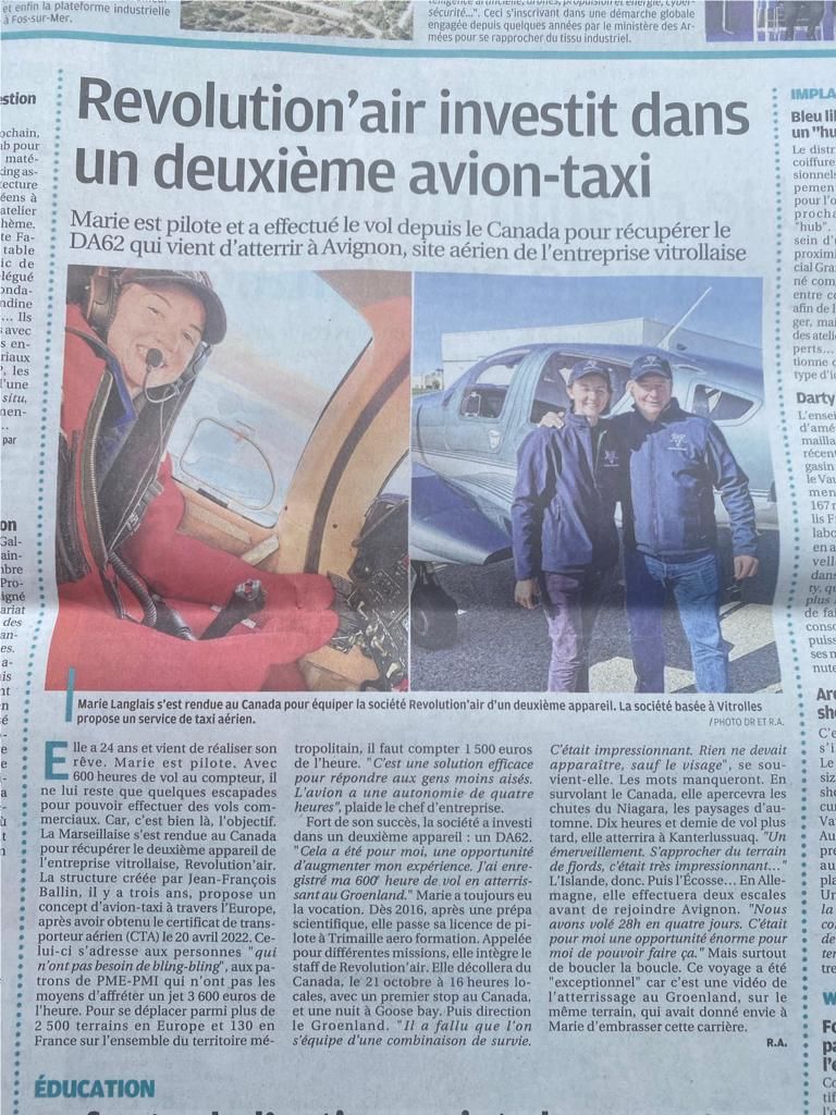 Revolution’Air investit dans un deuxième avion-taxi